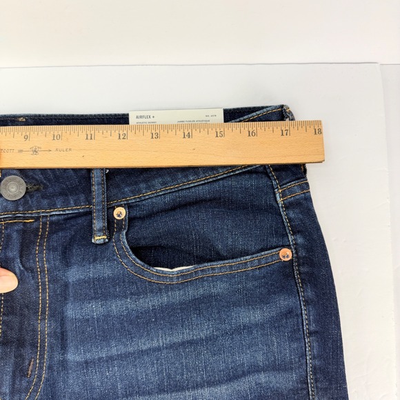 New American Eagle Airflex Athletic Skinny Men's Jeans Simply Dark 34X34 - Picture 12 of 12